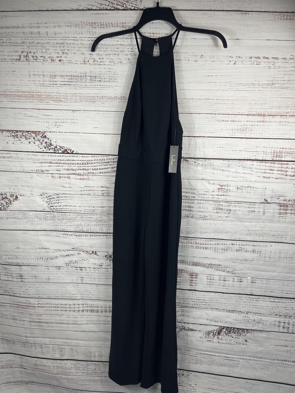 Lulus Jumpsuit Women's Small Wide Leg Halter Sleeveless Elegant Evening Outfit